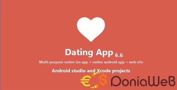 Dating App - web version, iOS and Android apps