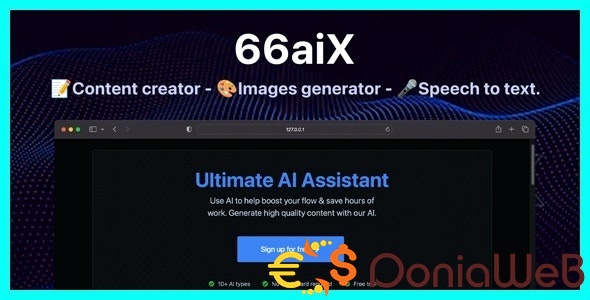 66aix - Ultimate AI Text & Images Generator (SAAS) Extended License