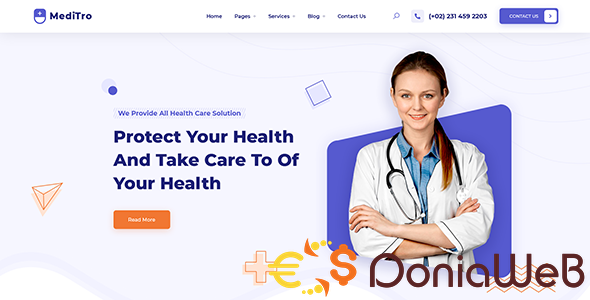 MediTro - Doctor, Medical & Healthcare Bootstrap 5 HTML Template