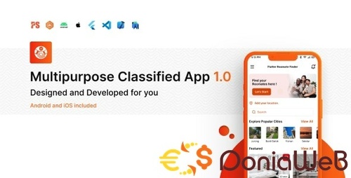 More information about "PSX Multipurpose Classified Flutter App with Frontend and Admin Panel ( 1.1.3 )"