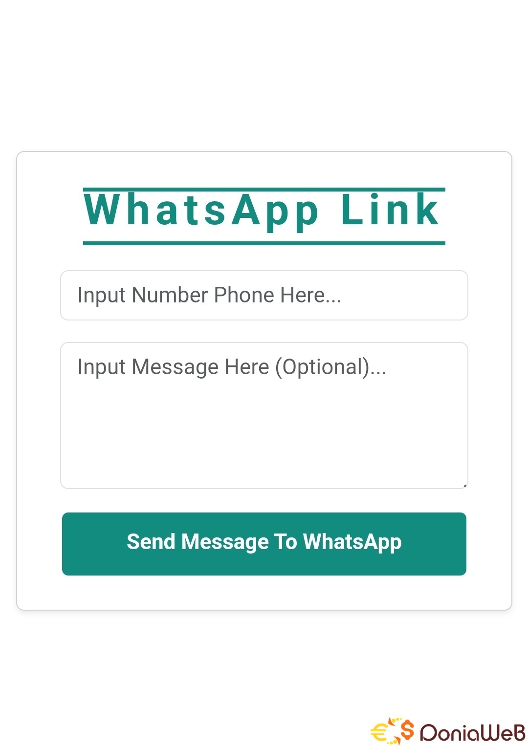 WhatsApp Link Source Code