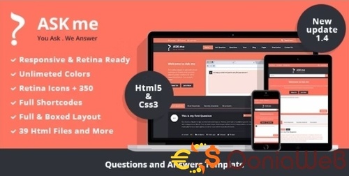 More information about "Ask me - Responsive Questions and Answers Template"