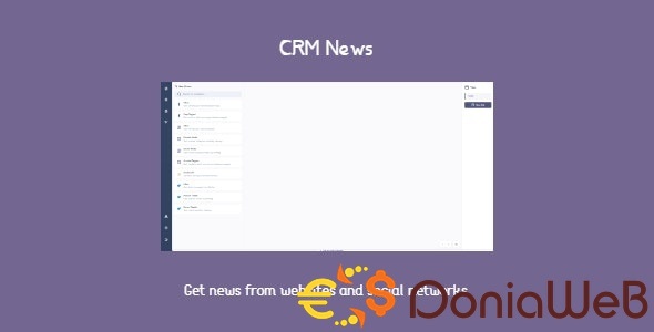 CRM News - gets news and direct messages in one page