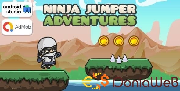 Ninja Jumper Adventures Game Android Studio Project with AdMob Ads + Ready to Publish