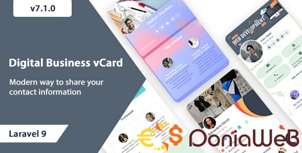 VCard SaaS - Digital Business Card Builder SaaS - Laravel VCard Saas