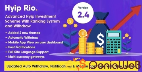 More information about "Hyip Rio - Advanced Hyip Investment Scheme With Ranking System"