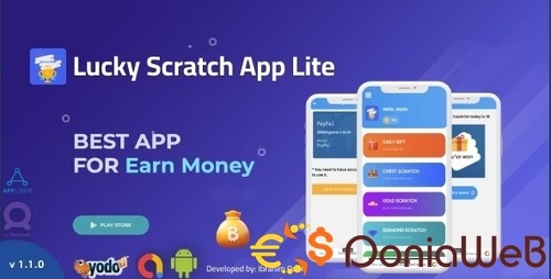 More information about "Lucky Scratch to Win Android App Lite with Earning System - Admin Panel (Admob + Applovin + Yodo1)"