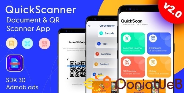 QuickScan - Document Scanner & QR Code Scanner - QR Scanner with Admob Ads