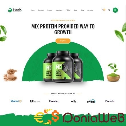 More information about "Suxnix - Health Supplement WordPress Theme"