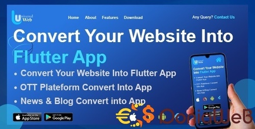 More information about "UniversalWeb - Convert Website to a Flutter App | Webview App | Web To App |Andorid | iOS"