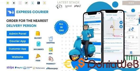 Express Courier Company and Delivery Man on Demand with Customer & Courier App, Web and Admin Panel