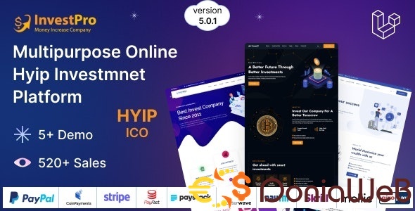 Hyip InvestPro – Advance HYIP & ICO Investment Wallet & Banking Platform