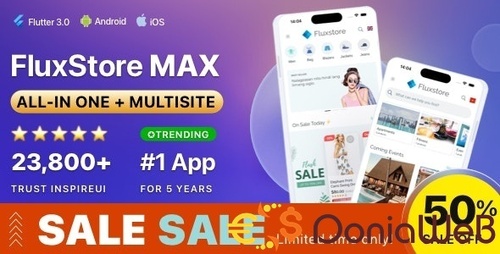 More information about "FluxStore MAX - The All-in-One and Multisite E-Commerce Flutter App for Businesses of All Sizes"