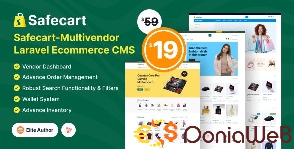 Safecart – Multi-Vendor Laravel eCommerce platform