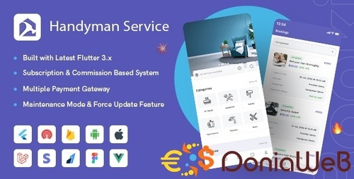 More information about "Handyman Service - On-Demand Home Service Flutter App with Complete Solution + ChatGPT"