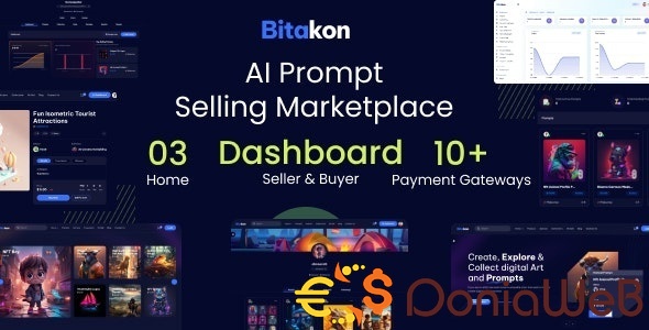 More information about "Bitakon - AI Prompt Buy Selling Marketplace (Multi Seller)"