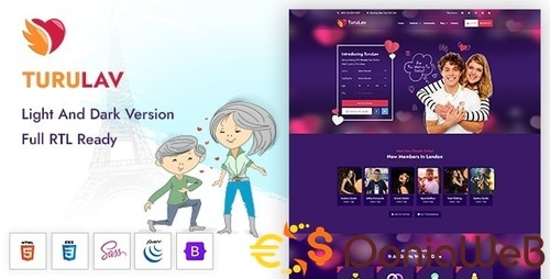 More information about "TuruLav – Dating Social Network Template"