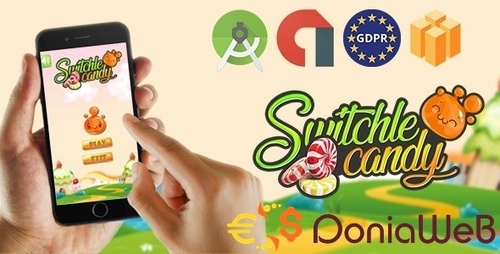 More information about "switchle candy - Admob Banner & Interstitial (Android Studio Project +GDPR )"