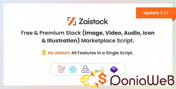 Zaistock - Free & Premium Stock Photo, Video, Audio, Icon Illustration Script