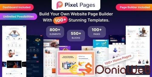 More information about "PixelPages - SAAS Application Website Builder for HTML Template"