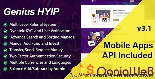 More information about "Genius HYIP - All in One Investment Platform"