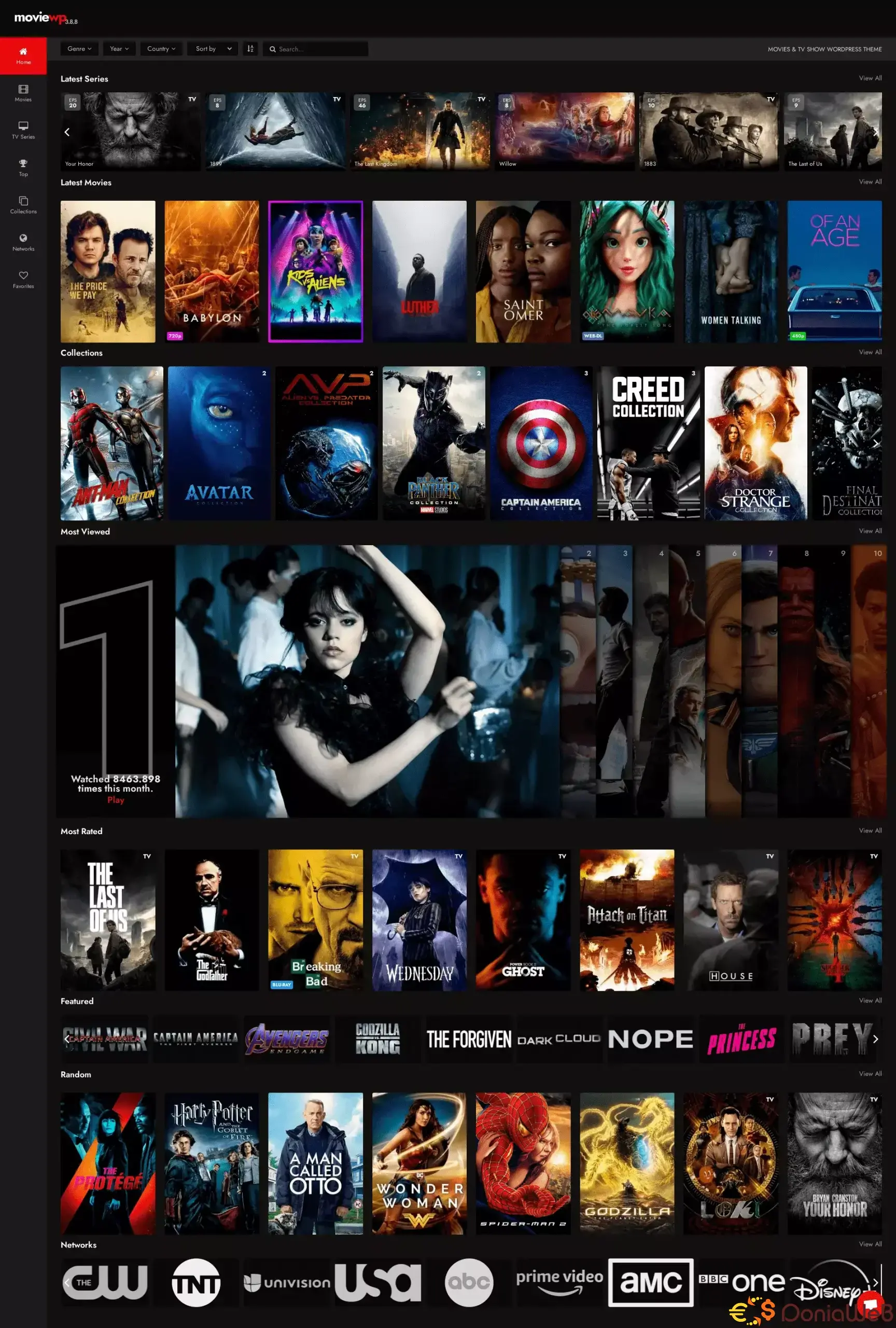 MovieWP - Movie WordPress Theme + Premium + Subtitles  (version 3.8.8)