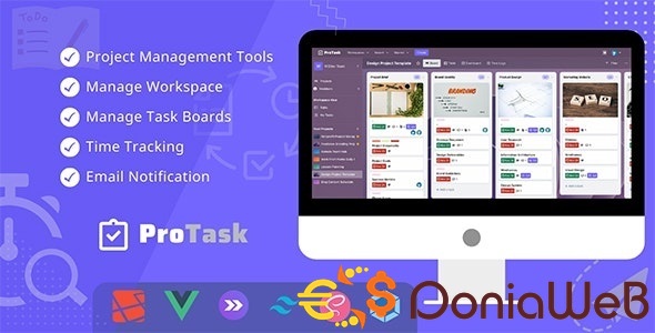 ProTask - A teamwork project management tool including time tracking