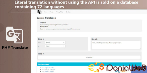 More information about "Translate - PHP Script"