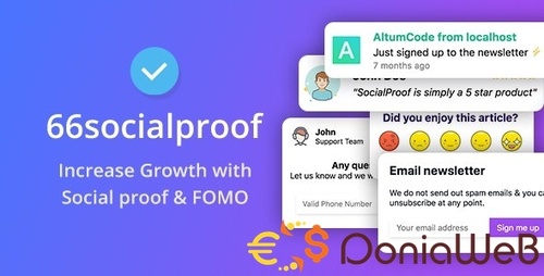 More information about "66socialproof - Social Proof & FOMO Widgets Notifications (SAAS) [Extended License]"