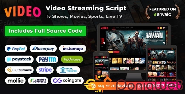 Video Streaming Portal (TV Shows, Movies, Sports, Videos Streaming, Live TV)