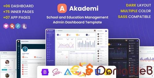 More information about "Akademi : School and Education Management Admin Dashboard Template"