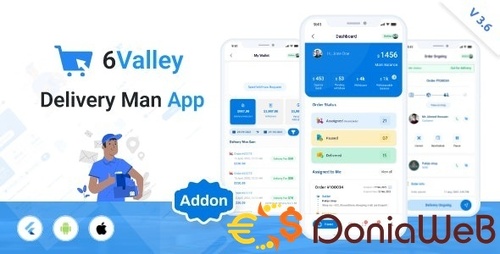 More information about "6Valley e-commerce - Delivery Man flutter app"