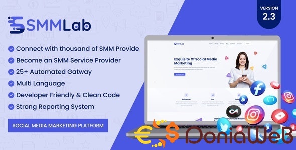 SMMLab - Social Media Marketing SMM Platform