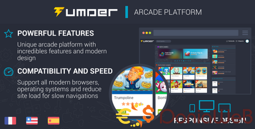 More information about "Tumder - Responsive Arcade Script | JavaScript"