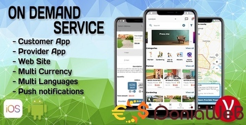 More information about "On Demand Service Solution | 4 Apps | Customer+Provider+Admin Panel+WebSite | Flutter (iOS+Android)"