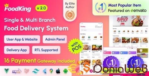 More information about "FoodKing - Restaurant Food Delivery System with Admin Panel & Delivery Man App | Restaurant POS"