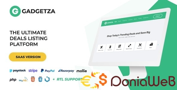 Gadgetza - Deals Listing Platform (SAAS)