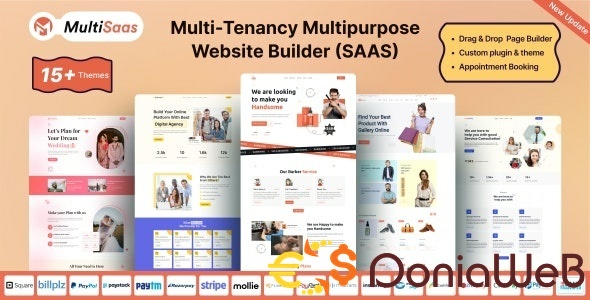 More information about "MultiSaas - Multi-Tenancy Multipurpose Website Builder (Saas)"