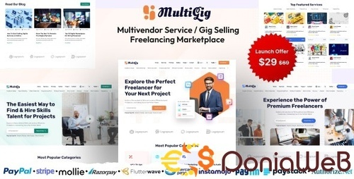 More information about "MultiGig - Service / Gig Selling Freelancing Marketplace (Subscription Based)"