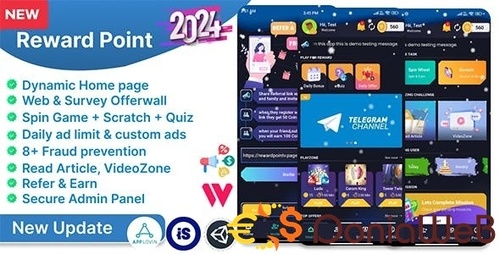 More information about "Reward Point - Daily Offer + Offerwall + Game + Spin + Dynamic Home"