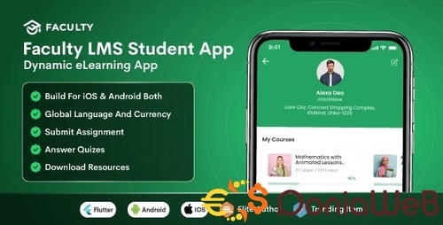 More information about "Faculty LMS Mobile App - eLearning Management System Flutter"