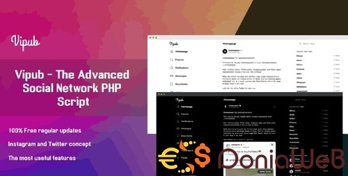 More information about "Vipub - The Advanced Social Network PHP Script"