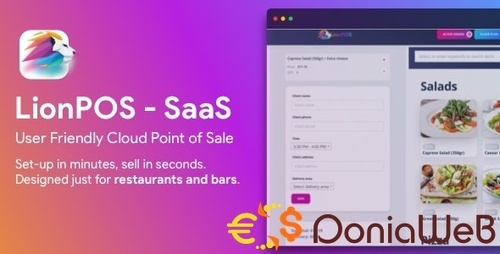 More information about "Lion POS - SaaS Point Of Sale Script for Restaurants and Bars with floor plan"