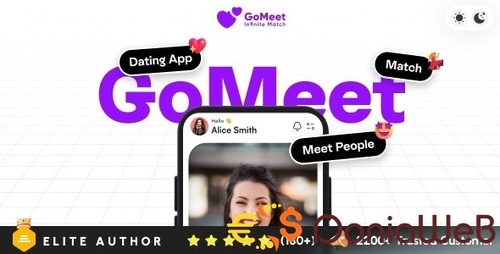 More information about "GoMeet - Complete Social Dating Mobile App | Online Dating | Match, Chat & Video Dating | Dating App"