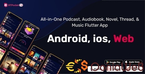 More information about "DTPocketFM - Podcasts, AudioBooks, Novels, Threads, Music Flutter App (Android-iOS-Web) Admin Panel"