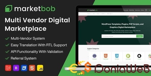 More information about "Marketbob - Multi-Vendor Digital Marketplace"
