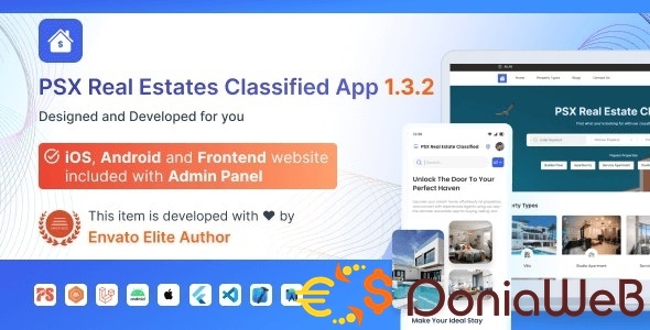 Property & Estate Classifieds | Broker Listings App with Full Frontend and Admin Panel (1.3.1)
