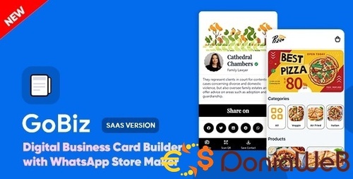More information about "GoBiz - Digital Business Card + WhatsApp Store Maker | SaaS | vCard Builder"