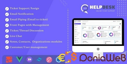 More information about "HelpDesk - Online Ticketing System with Website - ticket support and management"