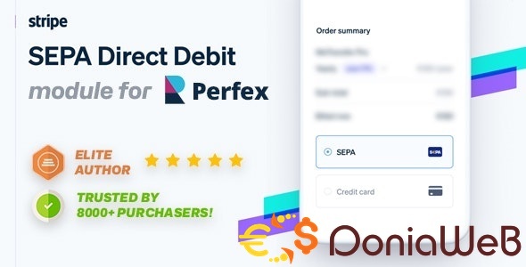 Stripe SEPA Direct Debit payment gateway for Perfex